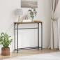 Preview: ARDEBO.de - Konsolentisch Altholz 75 x 19,5 x 75 cm Holzwerkstoff