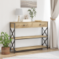 Preview: ARDEBO.de - Konsole Tisch Artisan-Eiche 100 x 28 x 75 cm