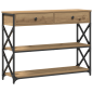 Preview: Konsole Tisch Artisan-Eiche 100 x 28 x 75 cm