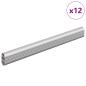 Preview: Kleiderstange 12 stk. Silber 264 x 15 x 29 mm