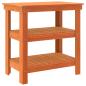 Preview: Werkbank mit Regal 78,5 x 50 x 80 cm Massives Kiefernholz
