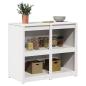 Preview: K?chenschrank MEPPEL Warmes Wei? 106 x 55 x 92 cm