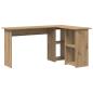 Preview: Schreibtisch Artisan-Eiche 142 x 102 x 73 cm Holzwerkstoff