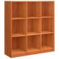 Preview: Bücherregal Wachsbraun 104 x 33 x 110 cm Massives Kiefernholz