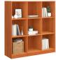 Preview: Bücherregal Wachsbraun 104 x 33 x 110 cm Massives Kiefernholz
