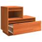 Preview: Nachttisch Wachsbraun 60 x 34 x 51 cm Holzwerkstoff