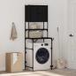 Preview: ARDEBO.de - Waschmaschinen-Schrank Schwarz 0ak 68 x 48,5 x 194 cm