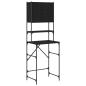 Preview: Waschmaschinen-Schrank Schwarz 0ak 68 x 48,5 x 194 cm