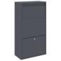 Preview: Paketdrop-Box mit Speicher Anthrazit 44 x 22 x 82 cm Stahl