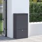 Preview: Paketdrop-Box mit Speicher Anthrazit 44 x 22 x 82 cm Stahl