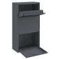 Preview: Paketdrop-Box mit Speicher Anthrazit 44 x 22 x 82 cm Stahl