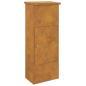 Preview: Paketdrop-Box Rostig 44,5 x 29 x 110,5 cm Wetterfeststahl