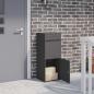 Preview: ARDEBO.de - Paketdrop-Box mit Speicher Schwarz 41 x 38 x 103 cm Stahl