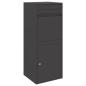 Preview: Paketdrop-Box mit Speicher Schwarz 41 x 38 x 103 cm Stahl