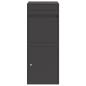 Preview: Paketdrop-Box mit Speicher Schwarz 41 x 38 x 103 cm Stahl