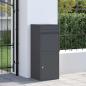 Preview: Paketdrop-Box mit Speicher Anthrazit 41 x 38 x 103 cm Stahl