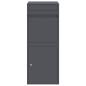 Preview: Paketdrop-Box mit Speicher Anthrazit 41 x 38 x 103 cm Stahl