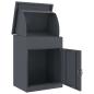 Preview: Paketdrop-Box mit Speicher Anthrazit 47,5 x 38 x 59 cm Stahl