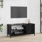 Preview: ARDEBO.de - TV-Schränk 100 x 40 x 45 cm Schwarz Eichen-Optik Holzwerkstoff
