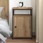 Preview: Nachttisch Artisan-Eiche Holzwerkstoff