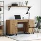 Preview: ARDEBO.de - Schreibtisch Artisan-Eiche Holzwerkstoff 140 x 50 x 75 cm