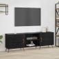 Preview: ARDEBO.de - TV-Schränk 150 x 30 x 50 cm Schwarz Eichen-Optik Holzwerkstoff