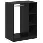 Preview: Kleiderschrank Schwarz Eichen-Optik 77 x 48 x 102 cm