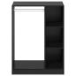 Preview: Kleiderschrank Schwarz Eichen-Optik 77 x 48 x 102 cm