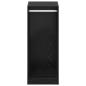 Preview: Kleiderschrank Schwarz Eichen-Optik 41 x 48 x 102 cm