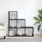 Preview: Raumteiler Bücherregal 6 Ebenen 99 x 29 x 99 cm Holzwerkstoff