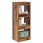 Preview: Bücherregal 3 Ebenen 40 x 30 x 103 cm Holzwerkstoff Braun