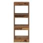 Preview: Bücherregal 3 Ebenen 40 x 30 x 103 cm Holzwerkstoff Braun