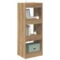 Preview: Bücherregal 3 Ebenen 37 x 30 x 103 cm Holzwerkstoff Braun