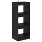 Preview: Bücherregal 3 Ebenen 37 x 30 x 103 cm Holzwerkstoff Schwarz