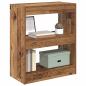 Preview: B?cherregal 2 Ebenen 60 x 30 x 72 cm Holzwerkstoff Altholz