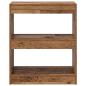 Preview: B?cherregal 2 Ebenen 60 x 30 x 72 cm Holzwerkstoff Altholz