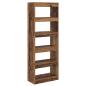 Preview: Bücherregal 5 Ebenen 60 x 30 x 166 cm Holzwerkstoff Altholz