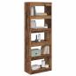 Preview: Bücherregal 5 Ebenen 60 x 30 x 166 cm Holzwerkstoff Altholz