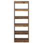 Preview: Bücherregal 5 Ebenen 60 x 30 x 166 cm Holzwerkstoff Altholz
