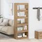 Preview: ARDEBO.de - B?cherregal 5 Ebenen 60 x 30 x 166 cm Holzwerkstoff