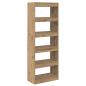 Preview: B?cherregal 5 Ebenen 60 x 30 x 166 cm Holzwerkstoff