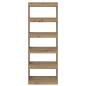 Preview: B?cherregal 5 Ebenen 60 x 30 x 166 cm Holzwerkstoff