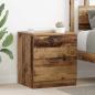 Preview: ARDEBO.de - Nachttisch 2 stk. Altholz 45 x 39 x 50 cm Holzwerkstoff