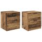 Preview: Nachttisch 2 stk. Altholz 45 x 39 x 50 cm Holzwerkstoff