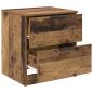 Preview: Nachttisch 2 stk. Altholz 45 x 39 x 50 cm Holzwerkstoff