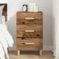 Preview: Nachttisch Altholz 40 x 40 x 66 cm Holzwerkstoff