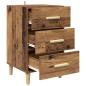 Preview: Nachttisch Altholz 40 x 40 x 66 cm Holzwerkstoff