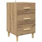 Preview: Nachttisch Artisan-Eiche 40 x 40 x 66 cm Holzwerkstoff