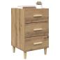 Preview: Nachttisch Artisan-Eiche 40 x 40 x 66 cm Holzwerkstoff