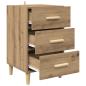 Preview: Nachttisch Artisan-Eiche 40 x 40 x 66 cm Holzwerkstoff